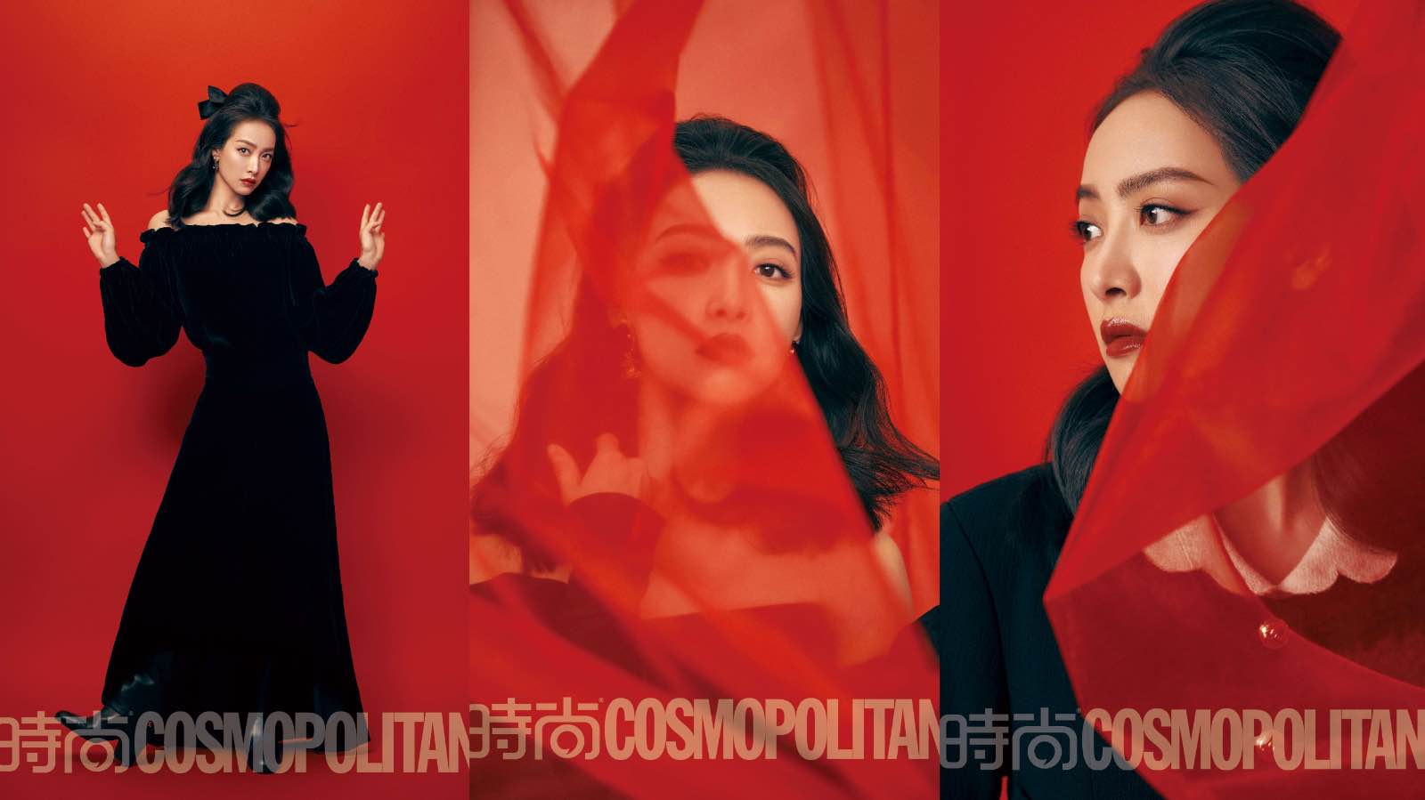 宋茜暗黑公主造型登杂志银十双封 优雅俏丽VS利落飒爽的魅力碰撞