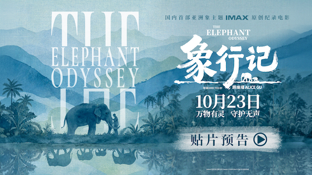 国内首部！亚洲象主题IMAX纪录电影《象行记》推出预告海报